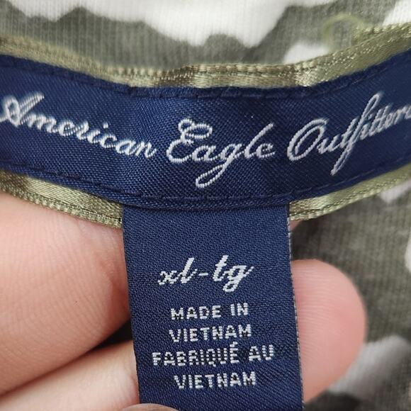 AMERICAN EAGLE Green Spaghetti Strap Mini Dress Womens Size Extra Large XL - Picture 3 of 4